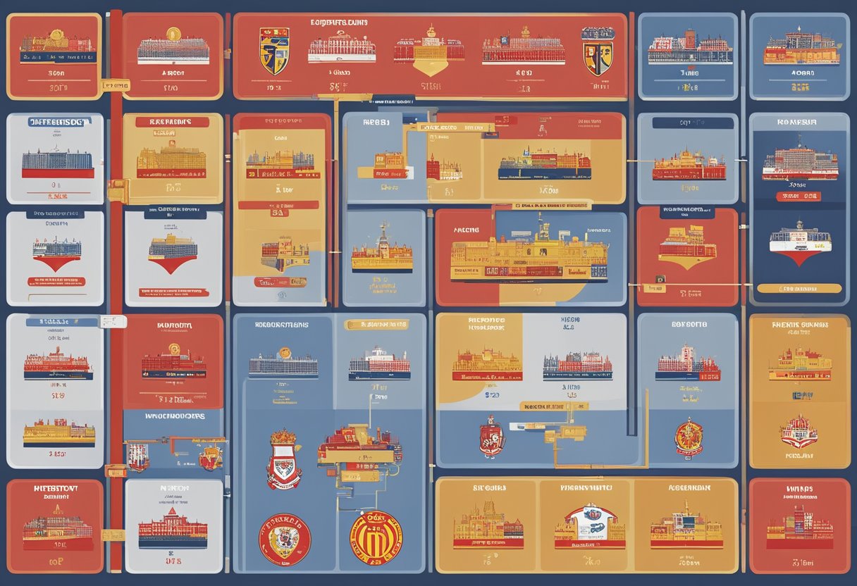 A timeline of historical events for FC Utrecht and Go Ahead Eagles, with backgrounds of their respective clubs