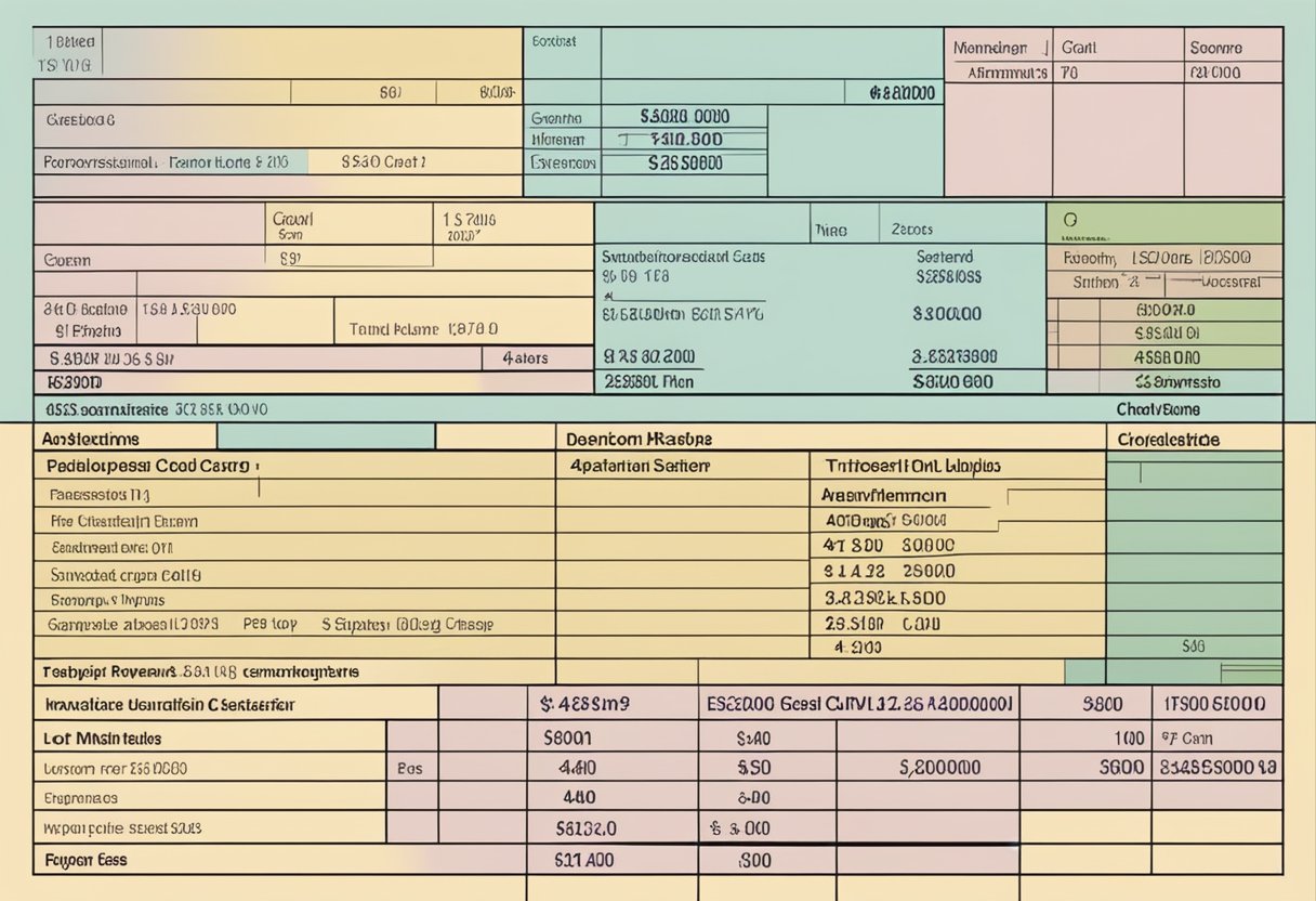 A payslip with income and deduction figures for 4500 euros gross to net