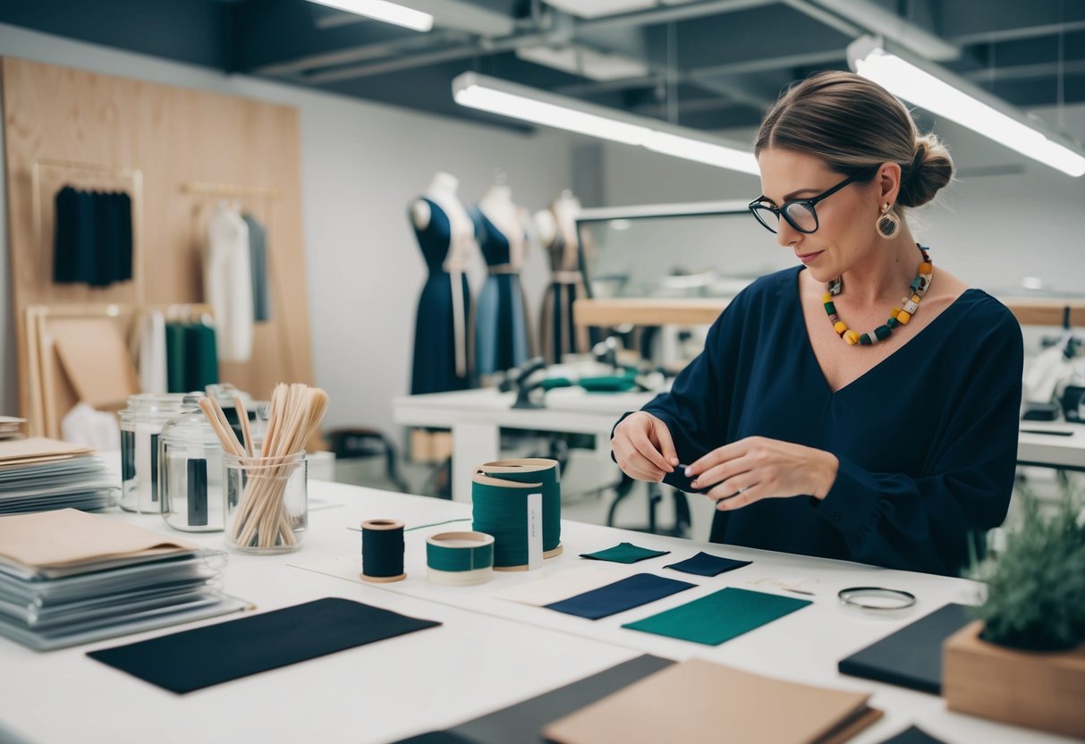 Ein nachhaltiges Modestudio mit Zero-Waste-Produktionsprozessen und Designprinzipien. Die Materialien werden sorgfältig beschafft und verwendet, um Abfall zu minimieren