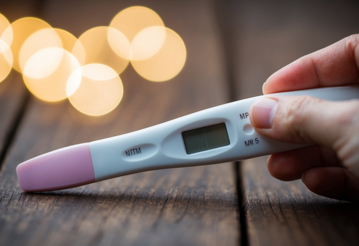 A pregnancy test and early diagnostic possibilities. Initial signs of pregnancy