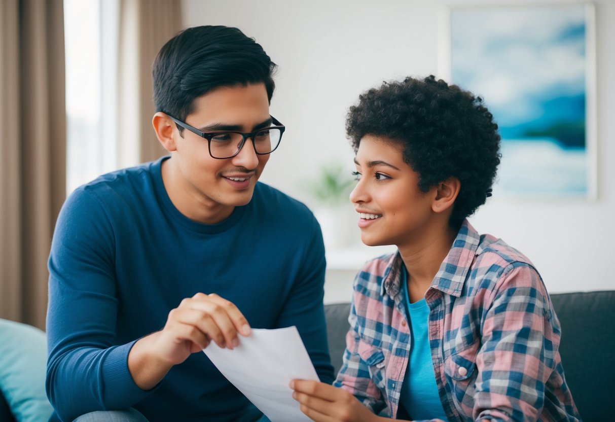 A parent guiding a teenager through emotional support and preparation for adolescence