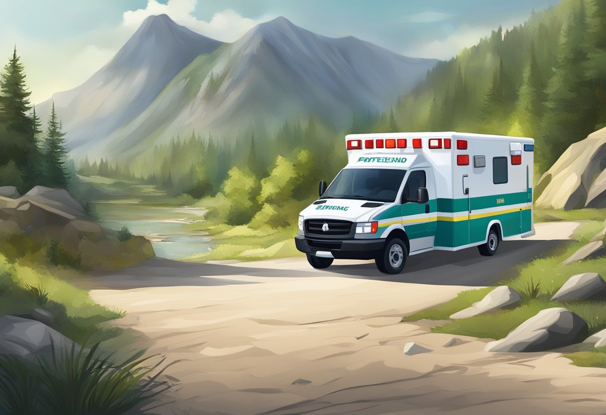 Área Protegida Ambulância: Manutenção e Desafios Operacionais 1 A protected area with an ambulance responding to a medical emergency