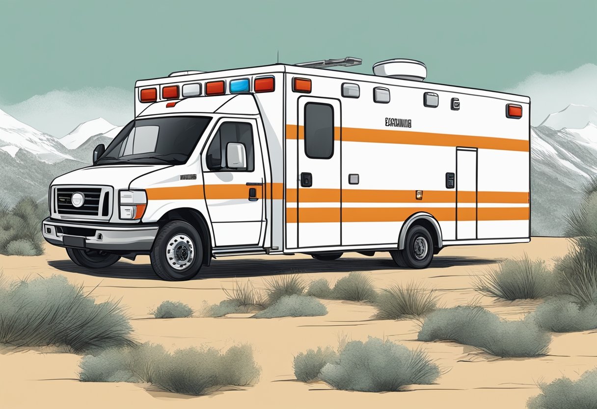 Área Protegida Ambulância: Manutenção e Desafios Operacionais 4 An ambulance parked in a protected area, part of strategic planning and management