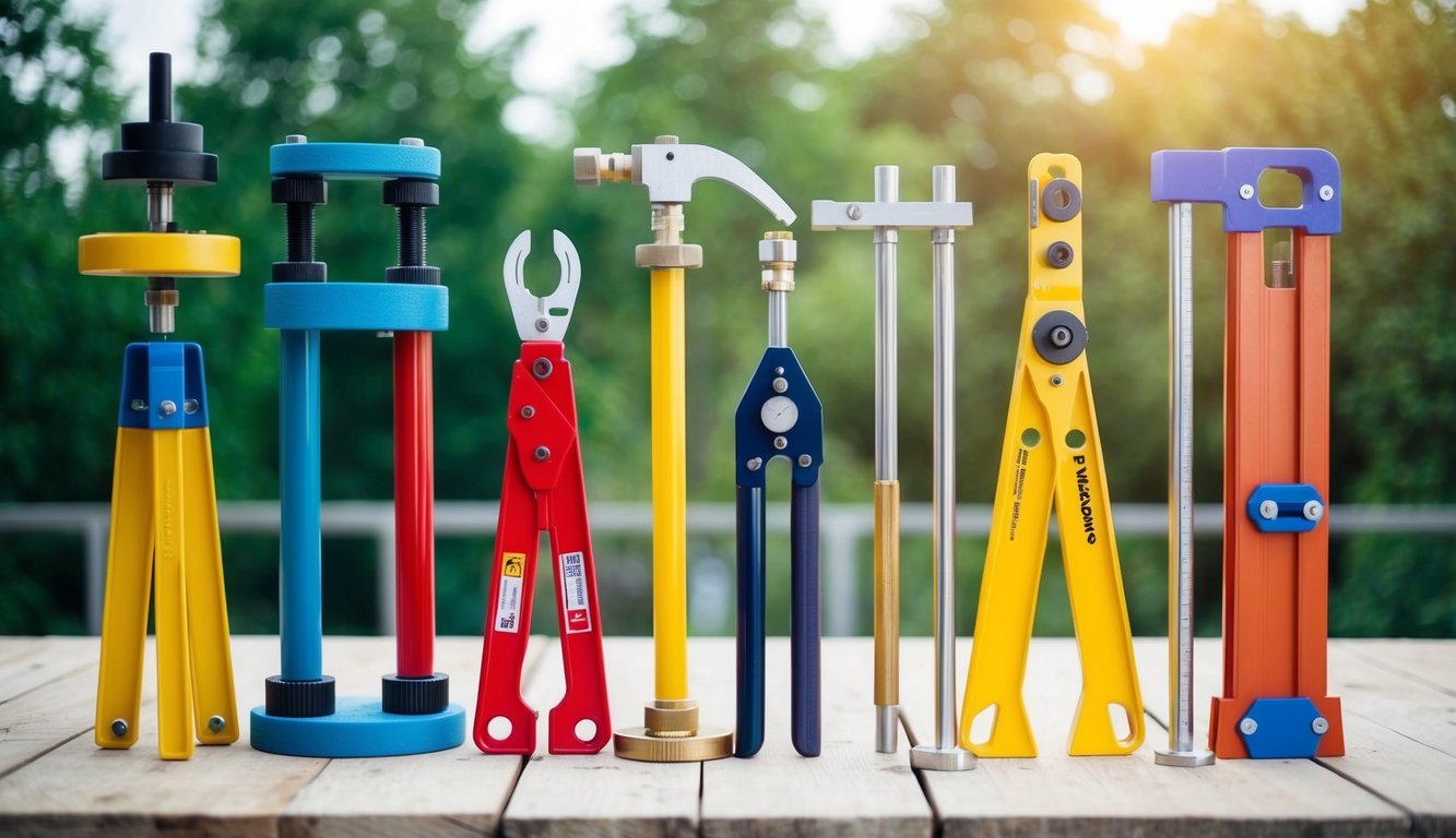 A group of colorful survey and form-building tools stand in a row, each with unique features and designs, ready for use