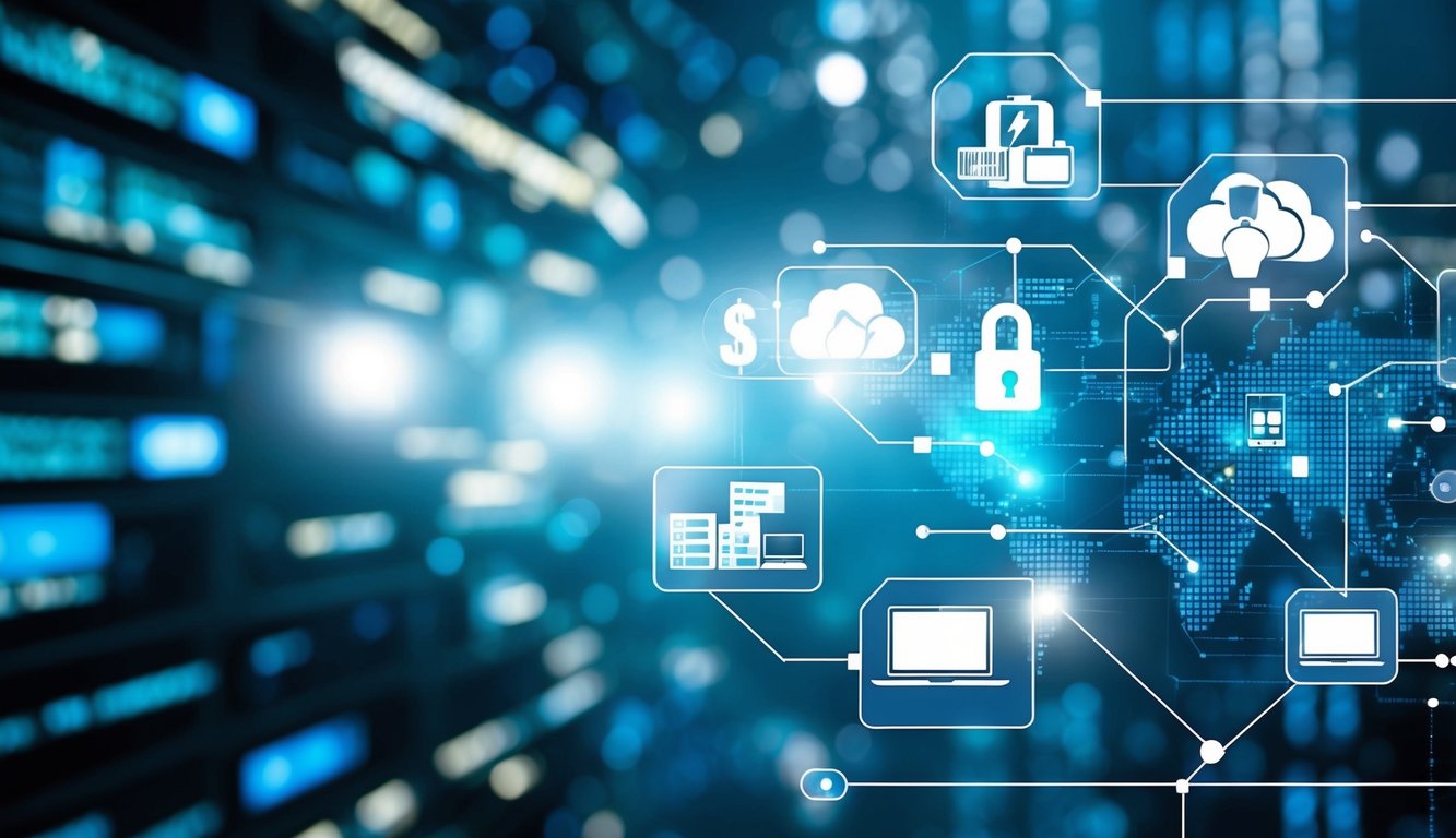 A network of interconnected devices in various sectors, including finance, healthcare, and energy, faces potential cyber threats. Solutions are being developed to combat these evolving risks