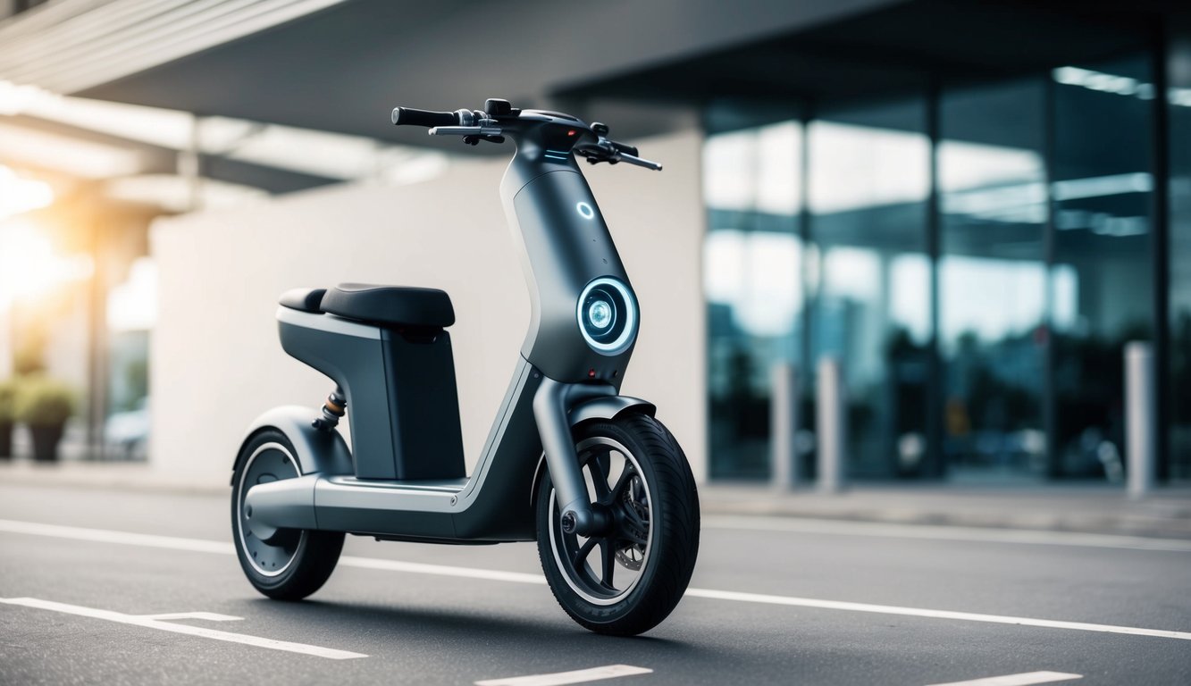 A sleek, futuristic personal mobility device with advanced technology and two wheels, showcasing the evolution of transportation