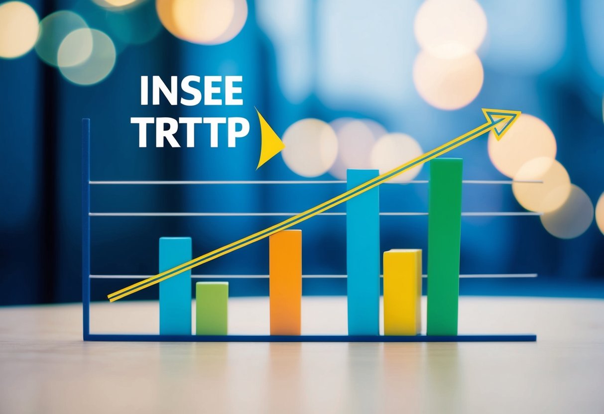 A graph showing the correlation between INSEE TRTP indices and public procurement contracts