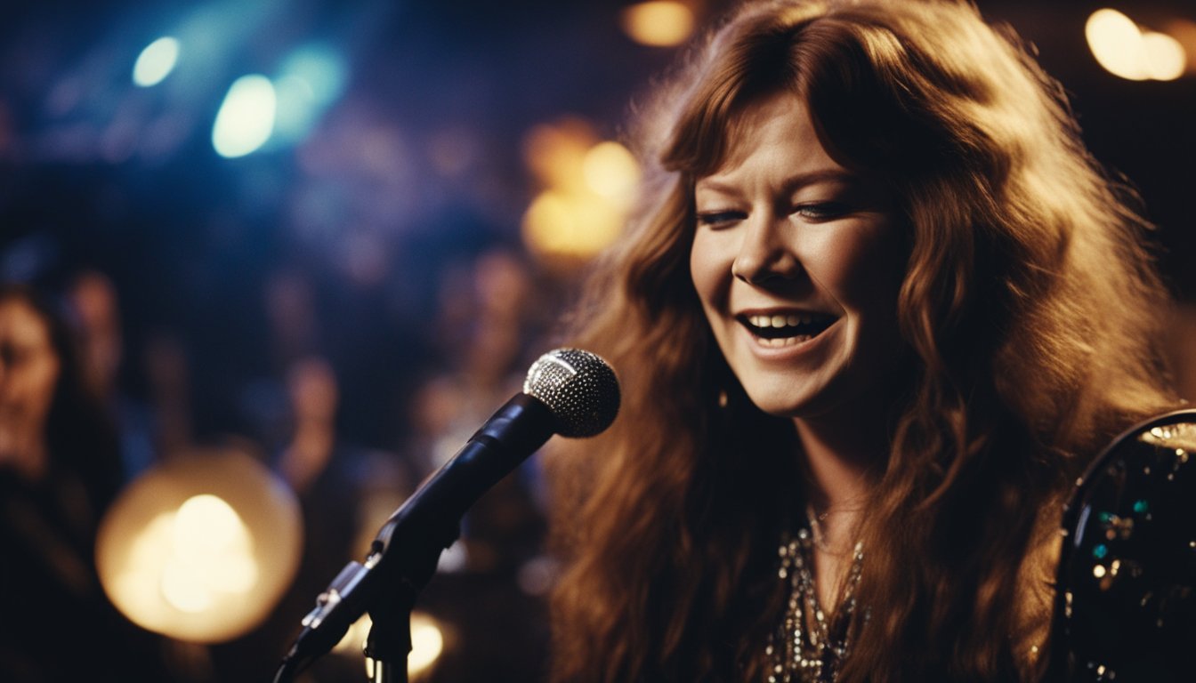 A young Janis Joplin discovers her love for music, belting out soulful tunes in smoky bars. Her passion ignites a fire within her, driving her towards stardom