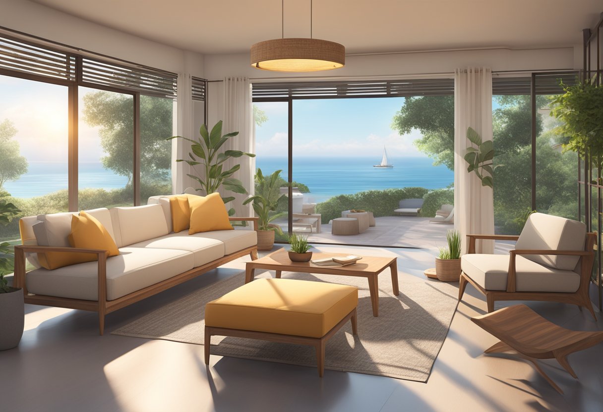 A serene setting with soft lighting and comfortable seating. Relaxing music plays in the background as the atmosphere promotes tranquility and calm