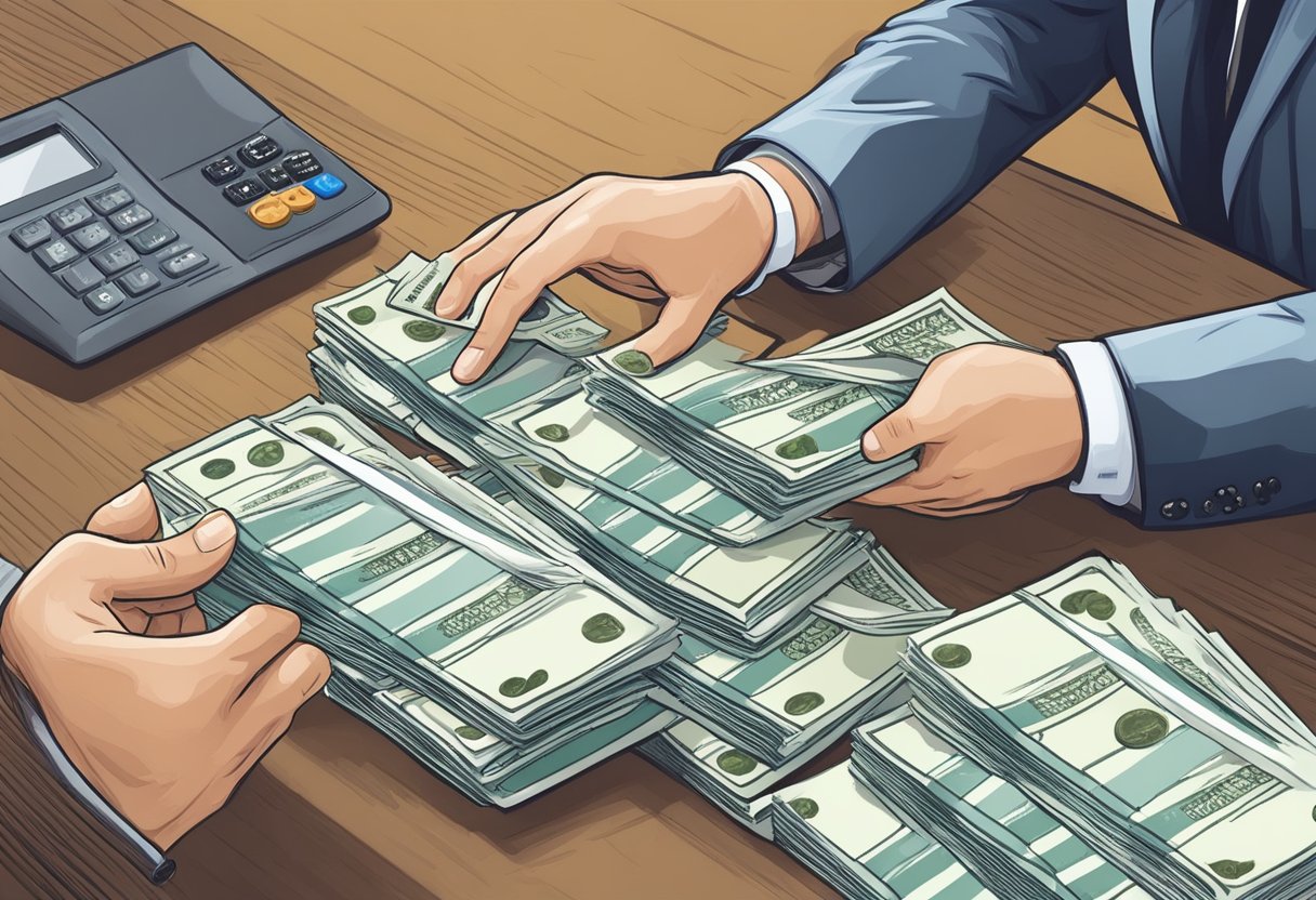 A person receiving government and private relief measures to alleviate emergency debt