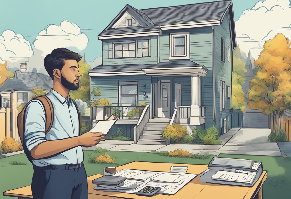 A person reviewing housing options and managing offers while juggling debt during the home buying process
