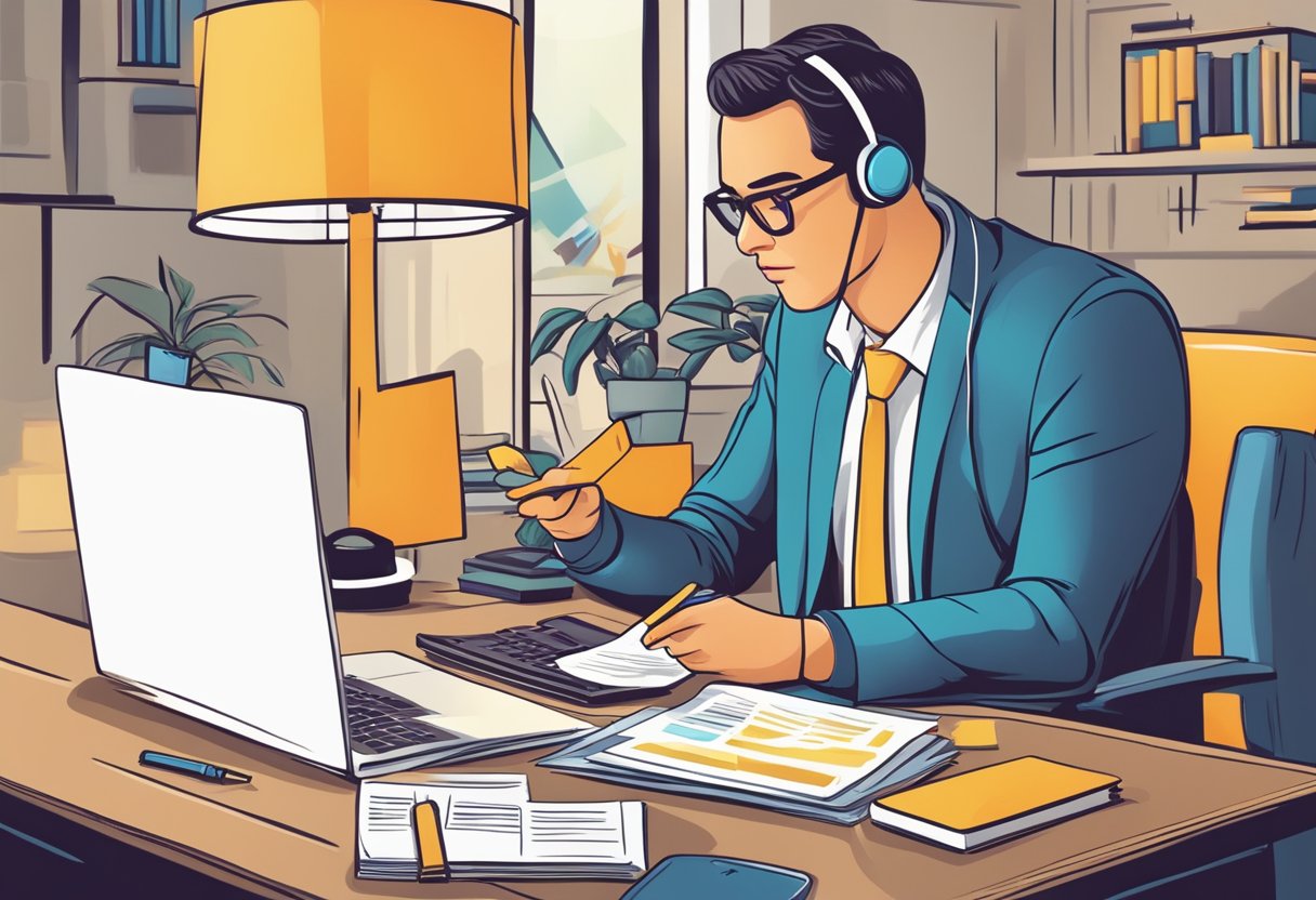 A person researching legitimate credit repair strategies, avoiding scams, and seeking reliable help