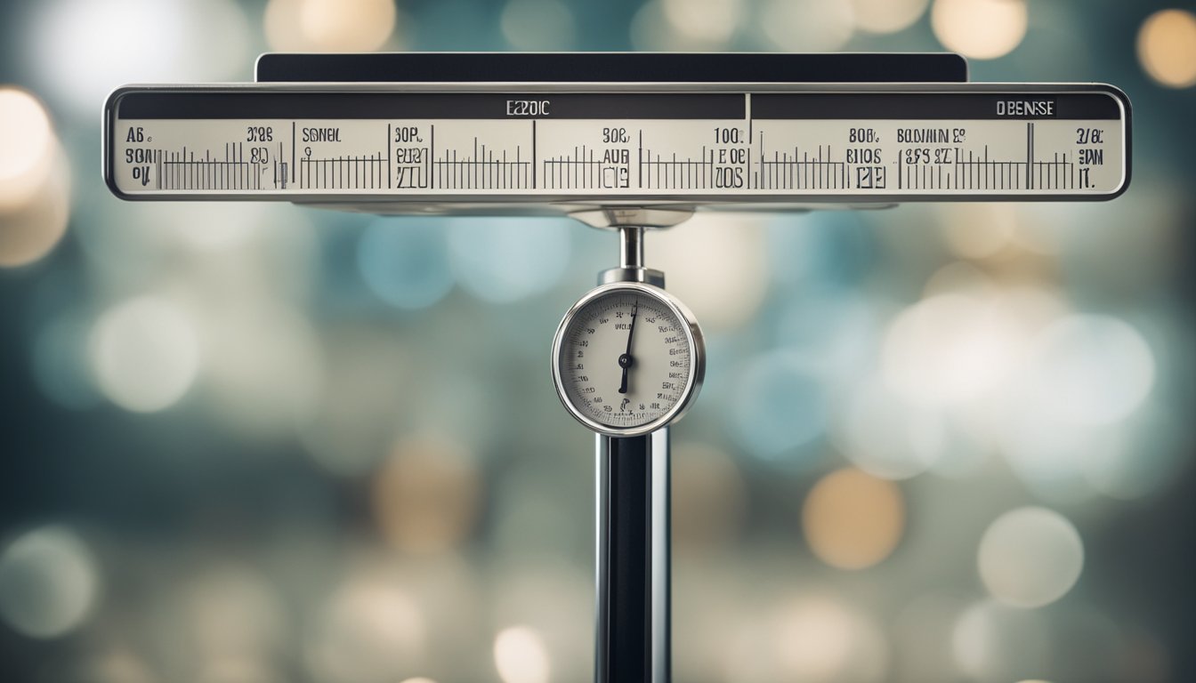 A scale with two sides, one labeled "Adsense" and the other "Ezoic," with various features and benefits stacked on each side for comparison