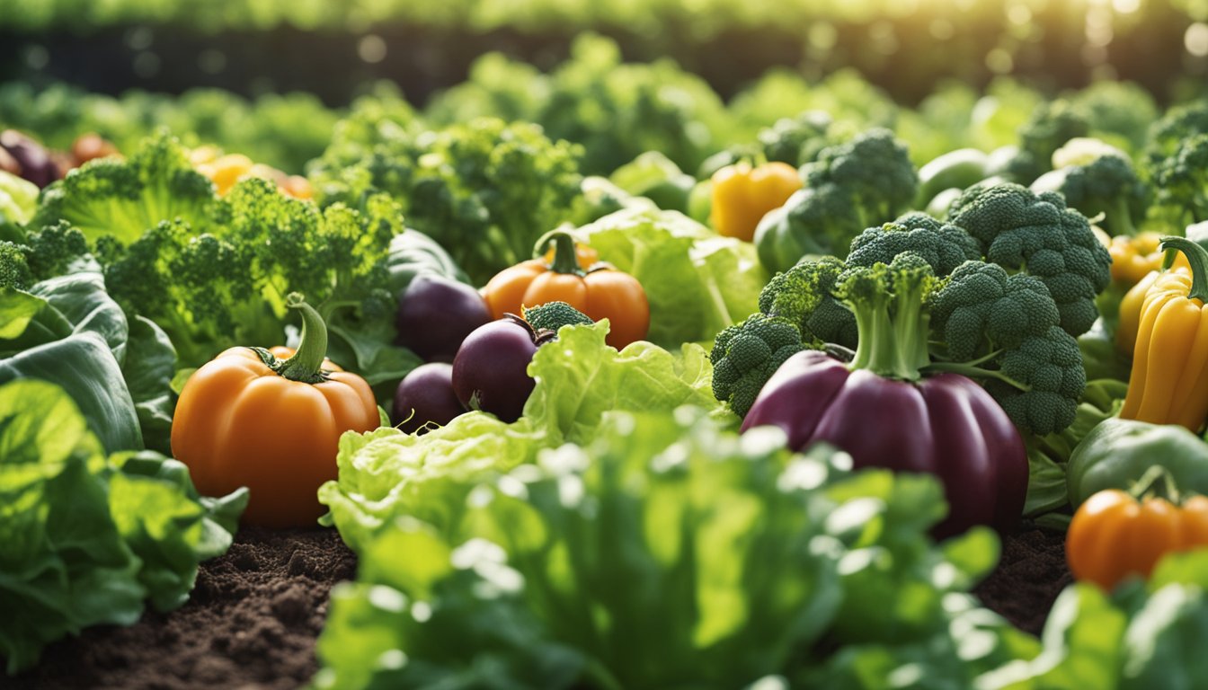 Vegetables being harvested and stored for September planting