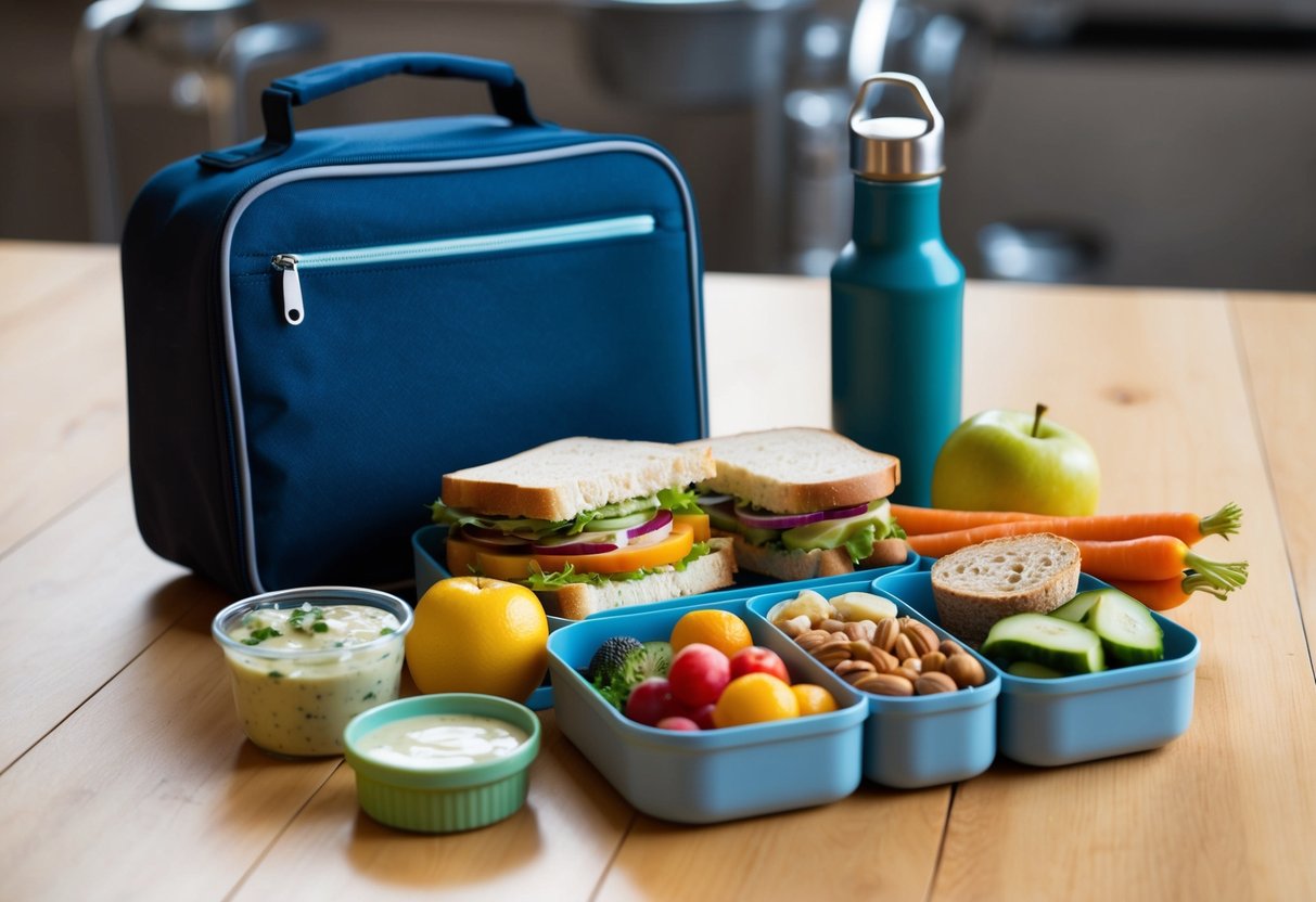 Easy lunch packing ideas for work, healthy meal prep tips, quick office lunches, efficient meal planning strategies