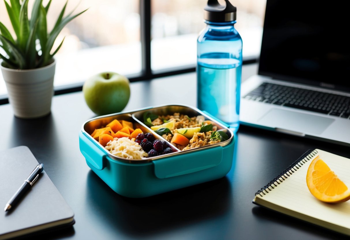 Lunch packing tips for work, easy meal prep ideas, healthy office recipes, quick lunch planning, efficient guides