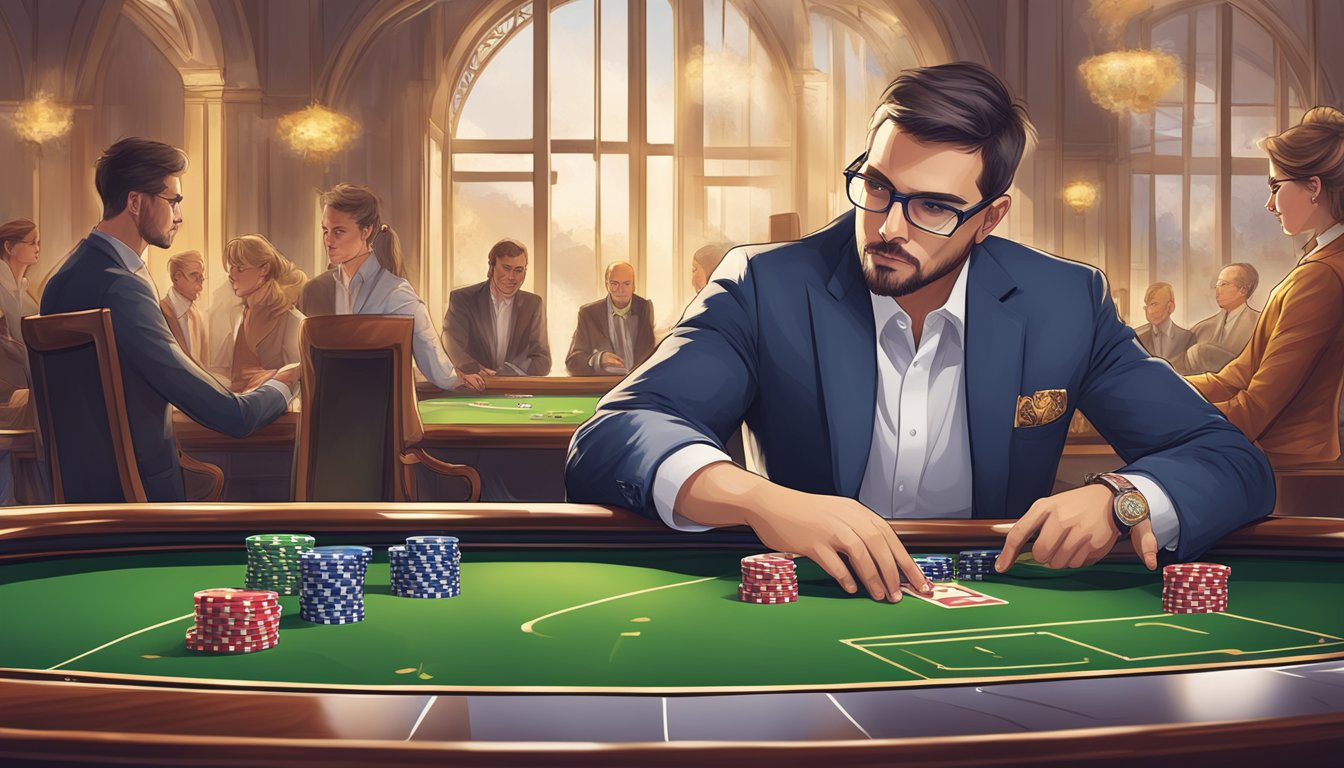 A player's focused mindset and strategic thinking while using a baccarat formula