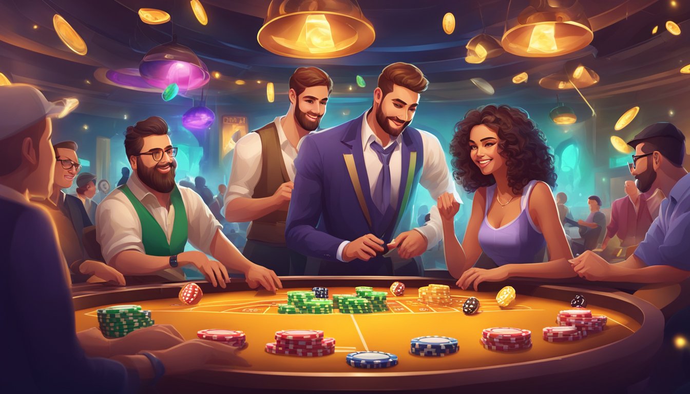 A vibrant online gambling community with support and interaction among players