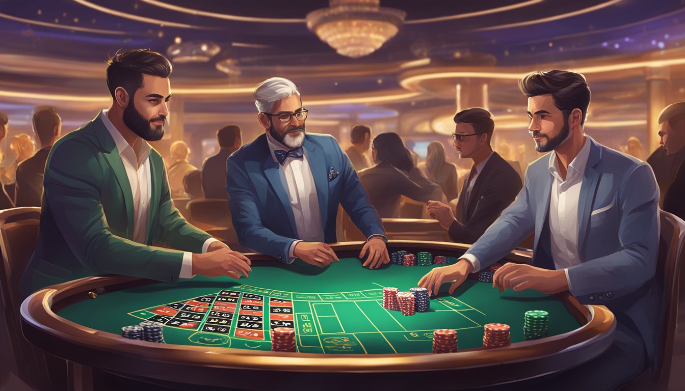 A new player being guided and taught at a USDT entertainment casino