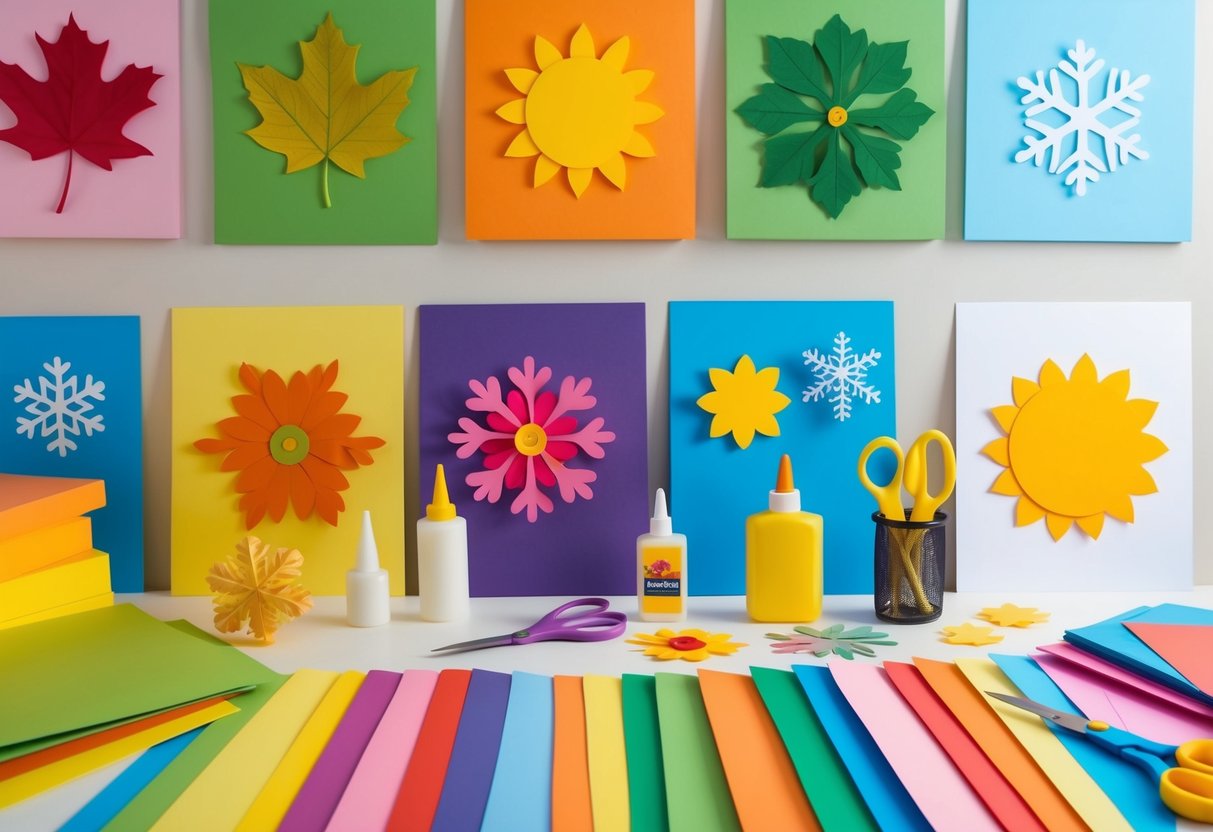 seasonal crafts for kids, year-round projects, fun DIY ideas, creative seasonal activities, holiday craft projects