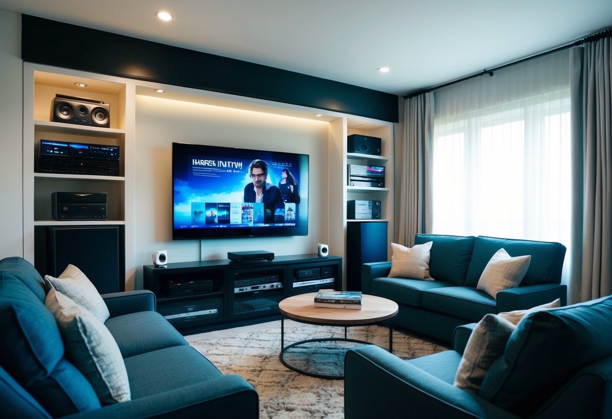 Home theater room design: Tips and ideas for setting up a dedicated home theater room with optimal design elements.