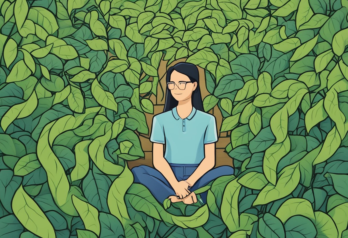 Blogger and YouTube: Exploring Their Natural Synergy for Content Creators 6 A blogger and YouTube logo intertwine, surrounded by growing vines and engaged viewers