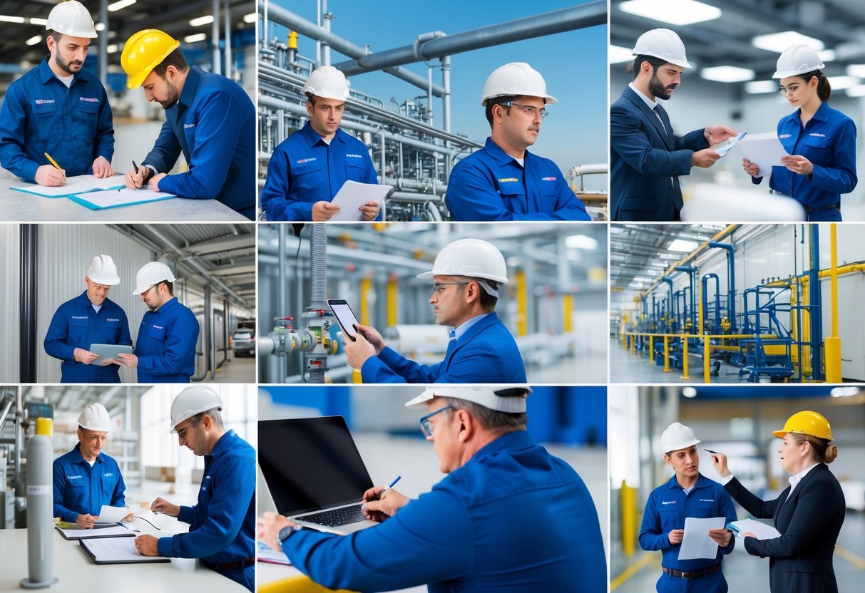 A group of inspectors examining various industrial and commercial facilities, taking measurements and documenting their findings and answering the question what is ISO 17020?