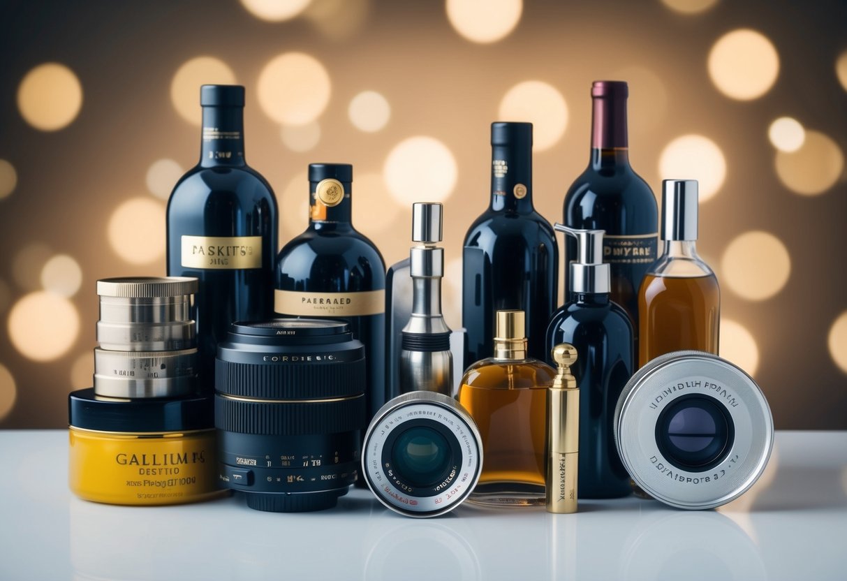 A group of various objects, each showcasing unique attributes, arranged in a dynamic and balanced composition