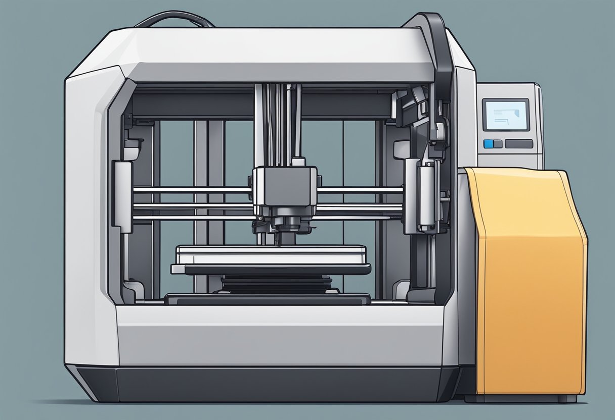 A 3D printer meticulously irons out the final layer of a newly printed object