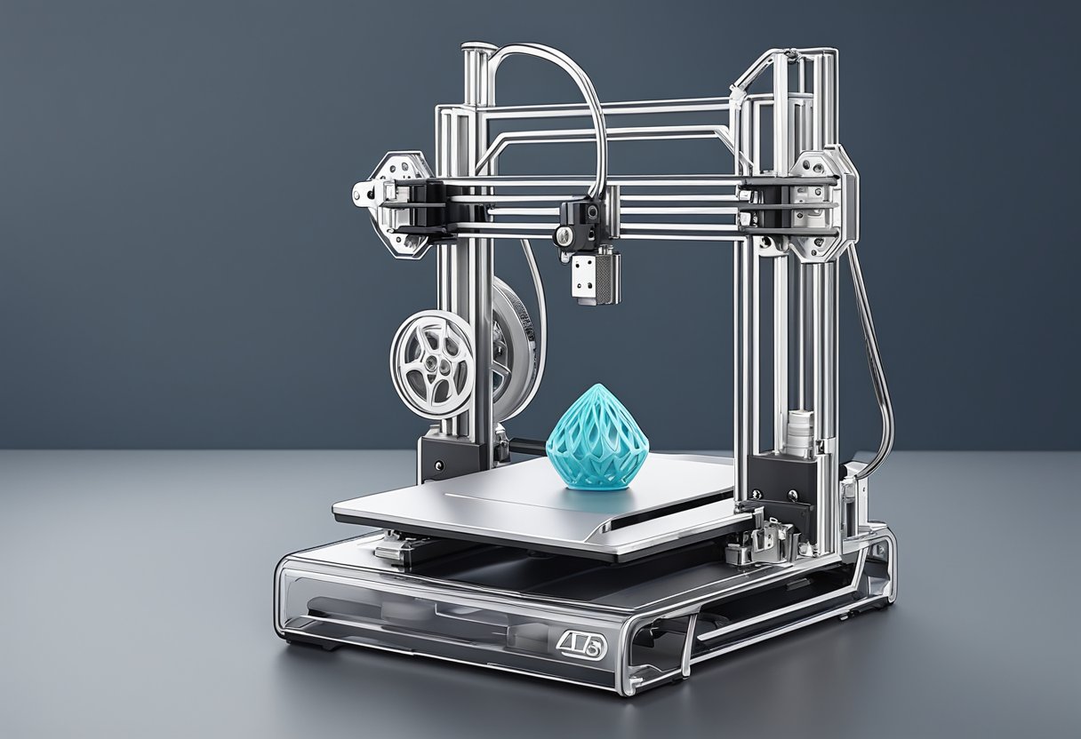 A 3D printer creating a small keychain with intricate details and smooth finish