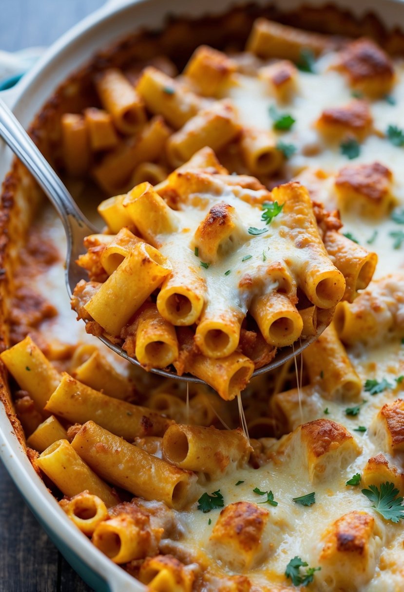 20 Pasta Recipes That Will Make Your Taste Buds Dance with Joy 59 A bubbling dish of four-cheese baked ziti, golden brown and steaming, fresh from the oven