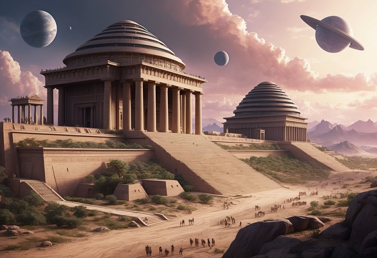 An advanced civilization on Earth 12,000 years ago, with extraterrestrial influences evident in their architecture and technology