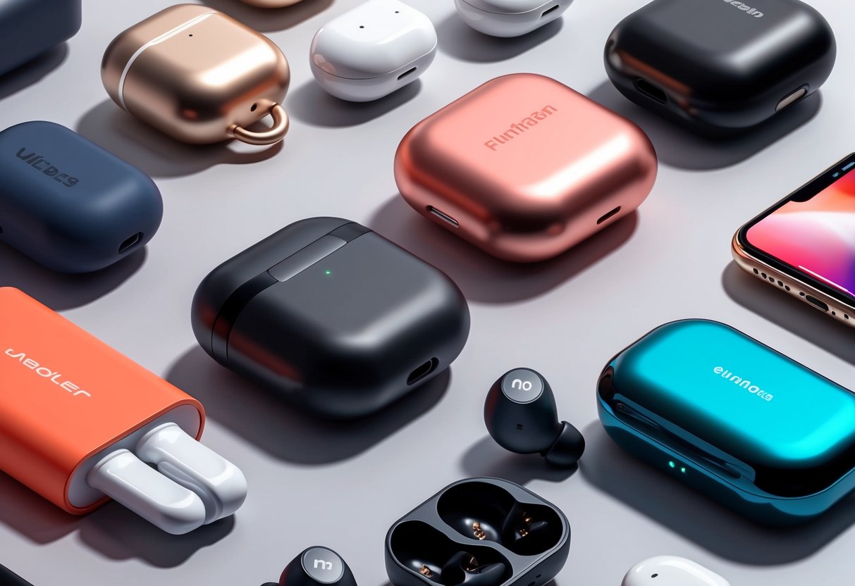 Various wireless earbuds from different brands seamlessly connect and work together, showcasing compatibility and integration in 2024