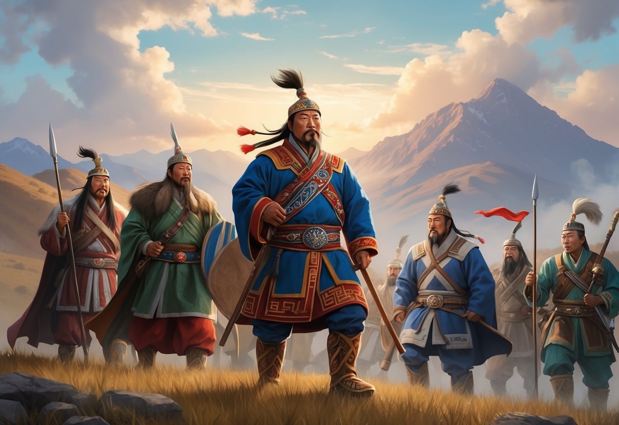 Genghis Khan's descendants shaping modern nation-states through diplomacy and conquest