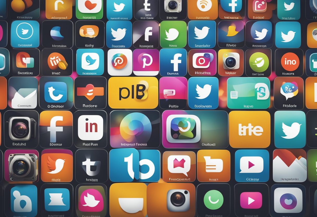 A vibrant social media feed with diverse content types and engaging visuals, showcasing a growing number of followers and high levels of engagement