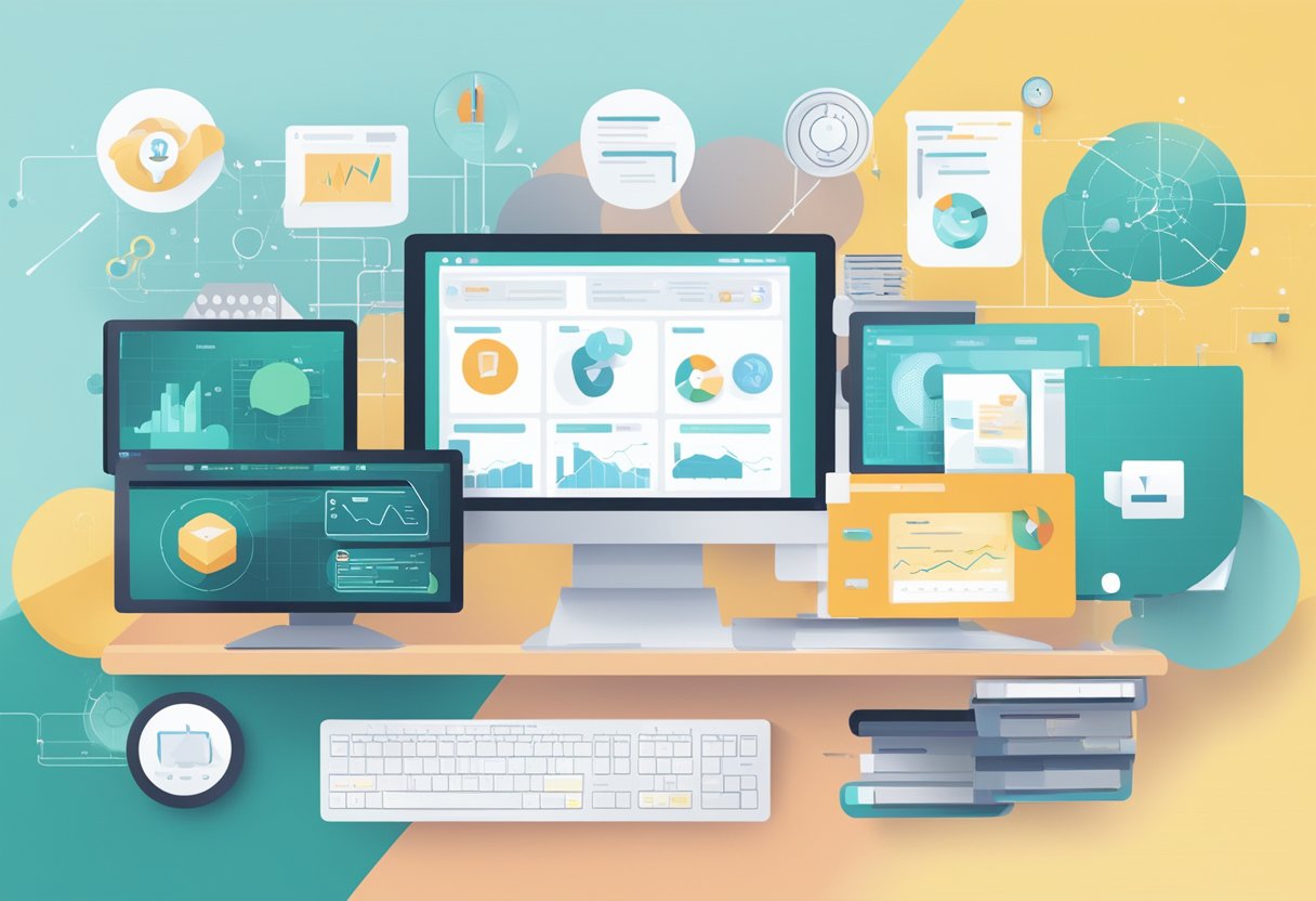A computer screen displaying various AI-powered communication and productivity tools in use