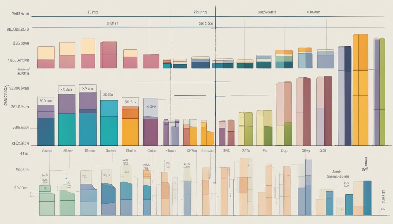 A chart showing bars of varying lengths, representing different causes of death, with age groups and gender labels along the axes