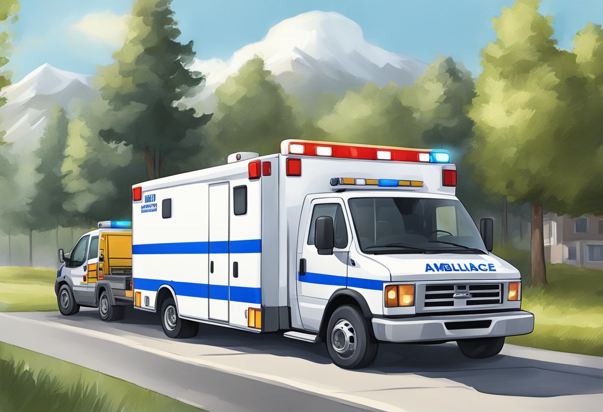 Remoção de Ambulância: Processo Eficiente e Seguro 2 Uma ambulância sendo carregada em um veículo de remoção