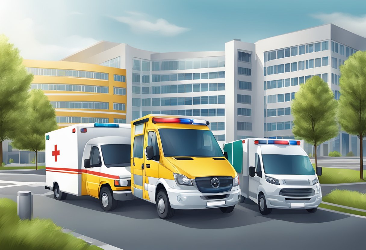 Remoção de Ambulância: Processo Eficiente e Seguro 7 Ambulâncias e prédios hospitalares com remoção de ambulâncias