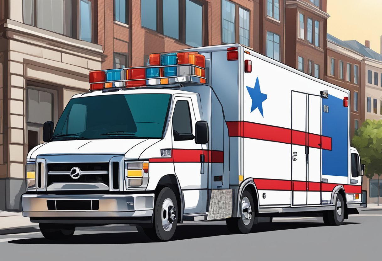 Remoção de Ambulância: Procedimentos Essenciais e Normas de Segurança 3 Uma ambulância especializada sendo transportada em um caminhão baú.