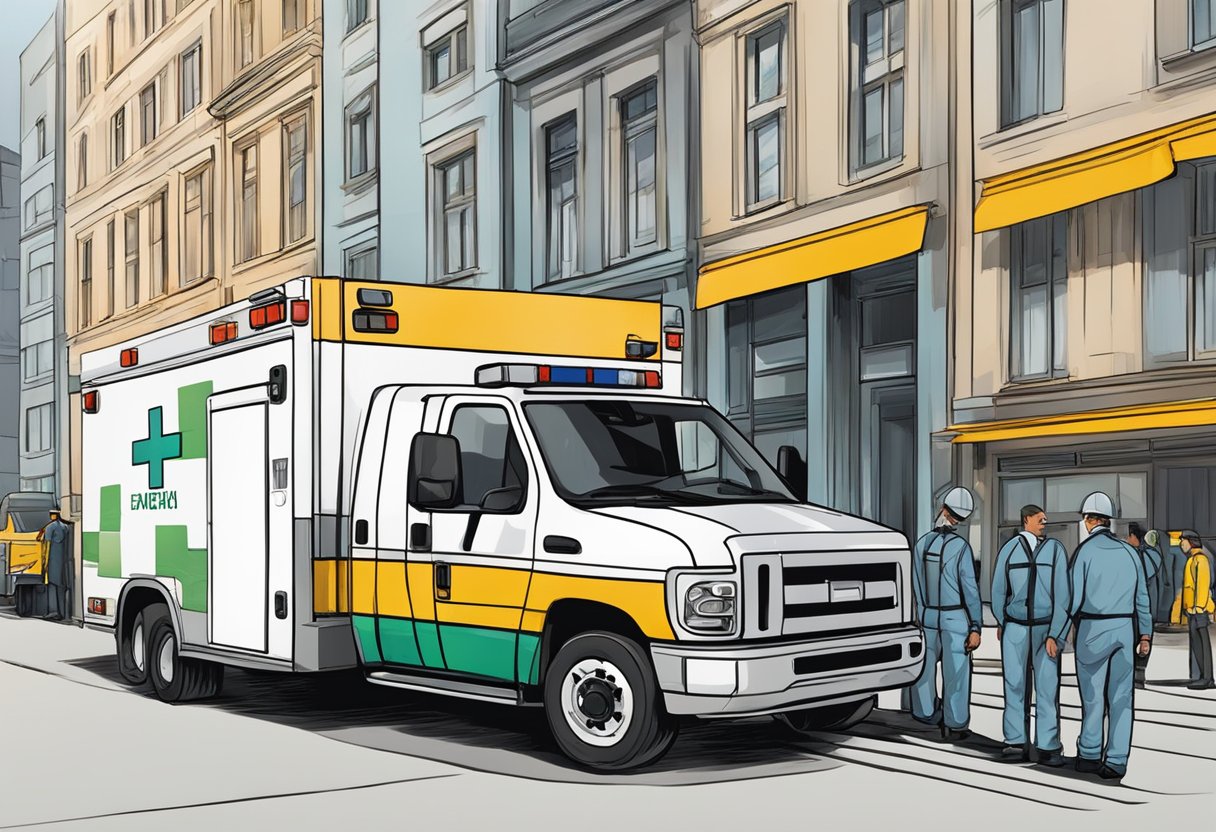 Remoção de Ambulância: Procedimentos Essenciais e Normas de Segurança 9 Ambulância sendo carregada em um caminhão em uma rua da cidade para operações regionais