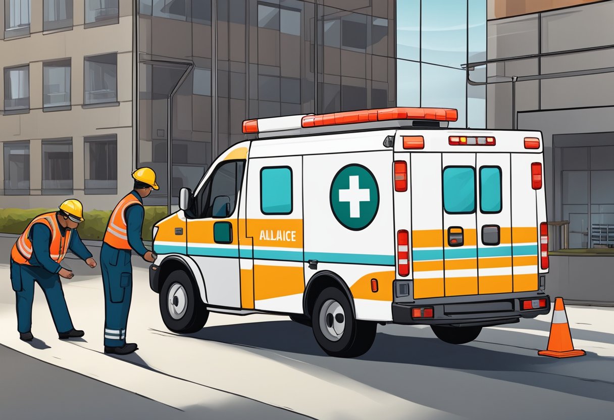 Ambulância Tipo B Legislação: Requisitos e Normas Atualizadas 6 Uma ambulância tipo B sendo inspecionada para manutenção de acordo com a legislação