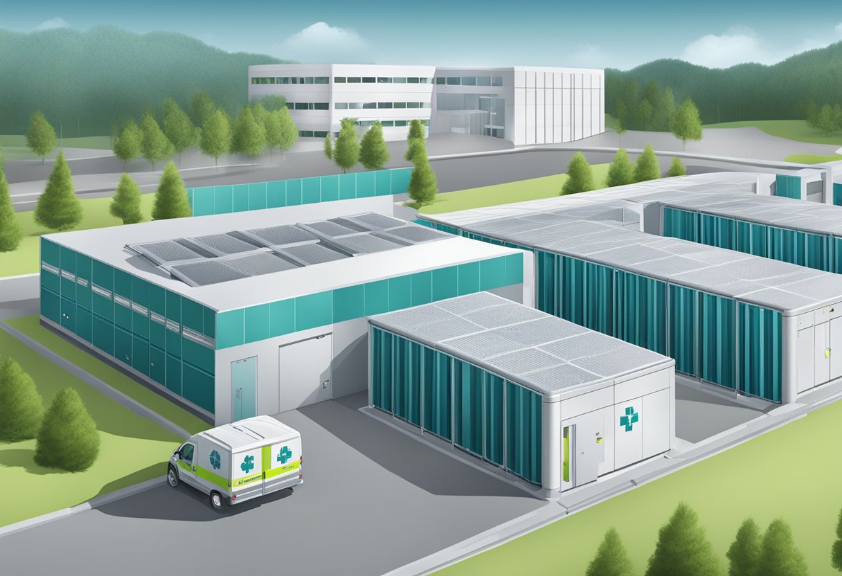 Um data center seguro para serviços de ambulância com medidas de privacidade em vigor