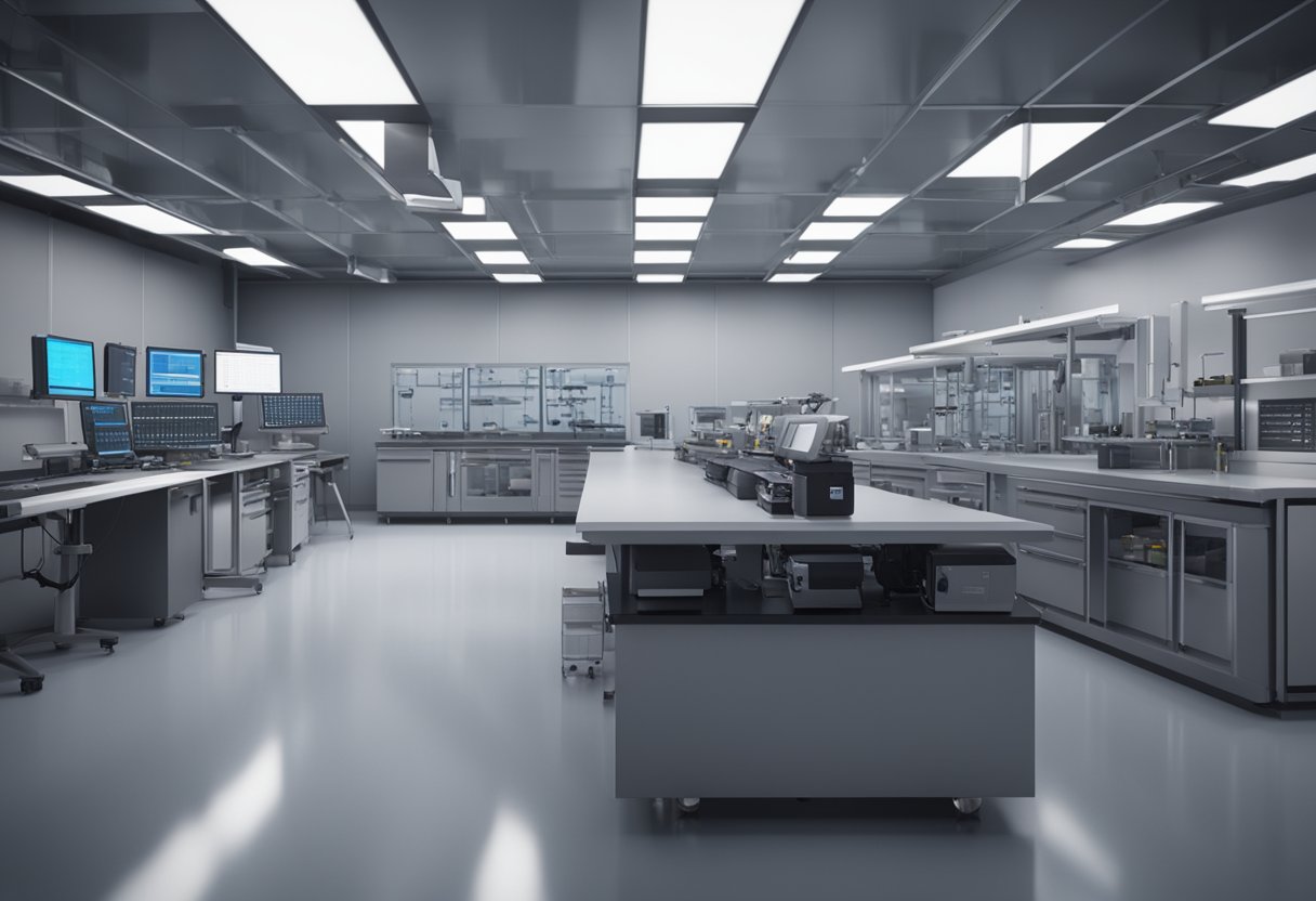 A technician calibrates precision instruments in a modern laboratory setting for metrology jobs in Texas