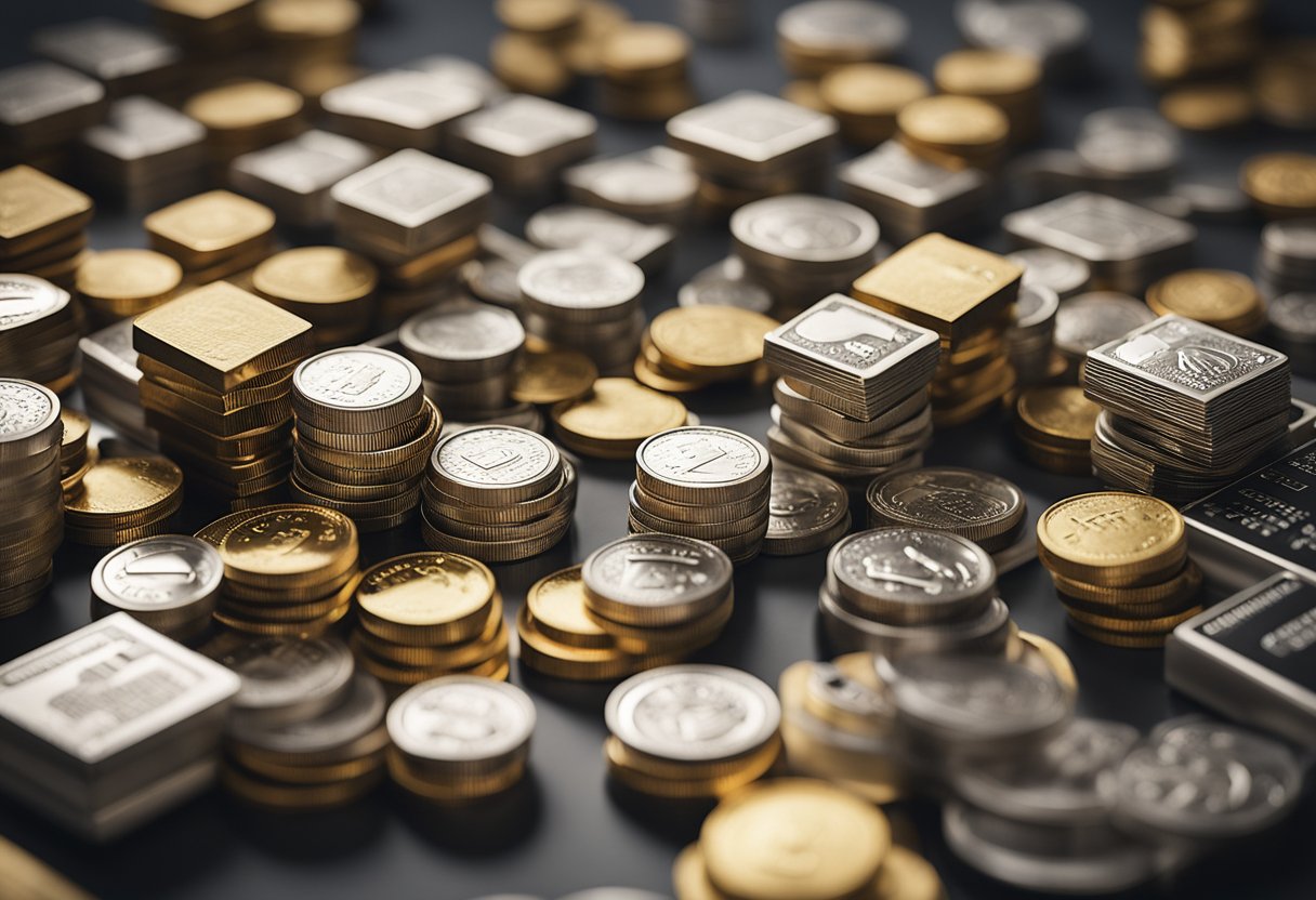 A group of diverse assets, such as real estate, stocks, and bonds, being carefully organized and managed for long-term success