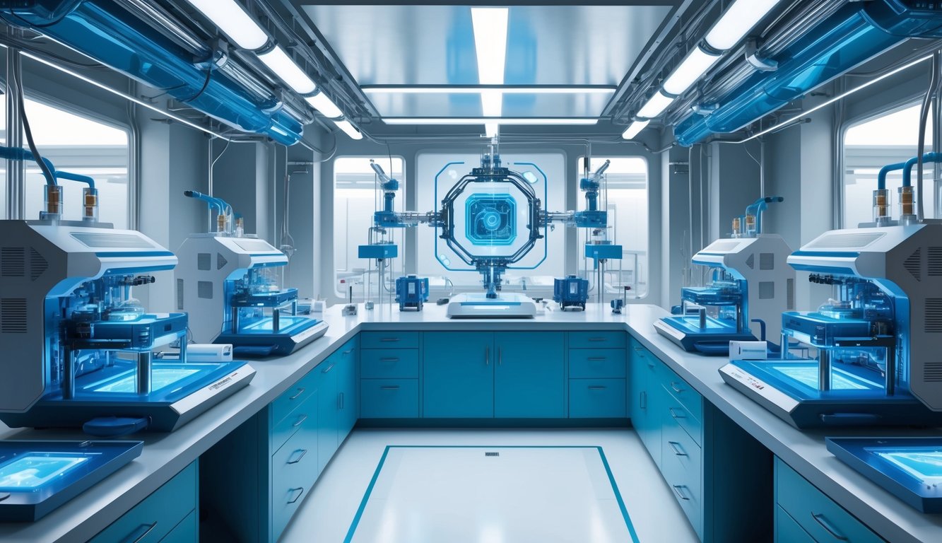 2024 yılında nanoteknoloji mühendisliğinin en son teknoloji ve yeniliklerini sergileyen, ileri düzey ekipmanlar ve nanoteknoloji cihazlarıyla donatılmış geleceğe yönelik bir laboratuvar.