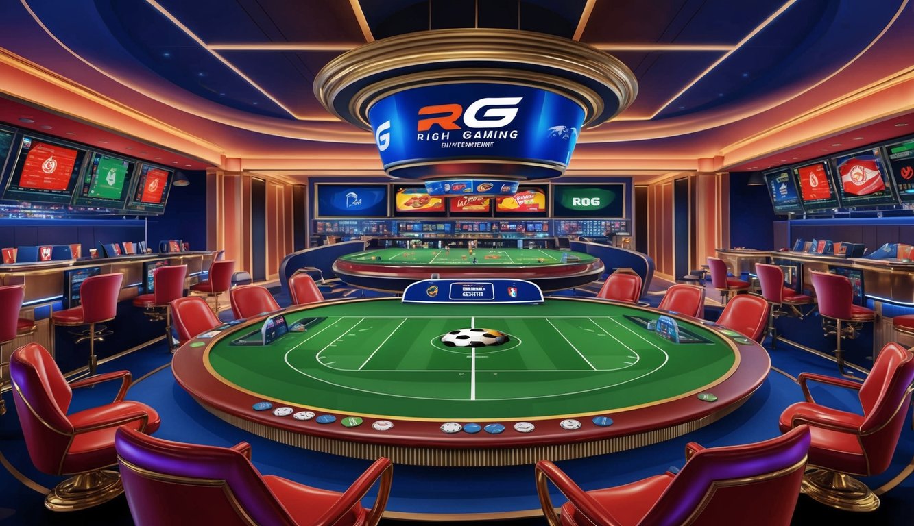 在RG Rich Gaming Entertainment City舉行的熱鬧體育博彩活動