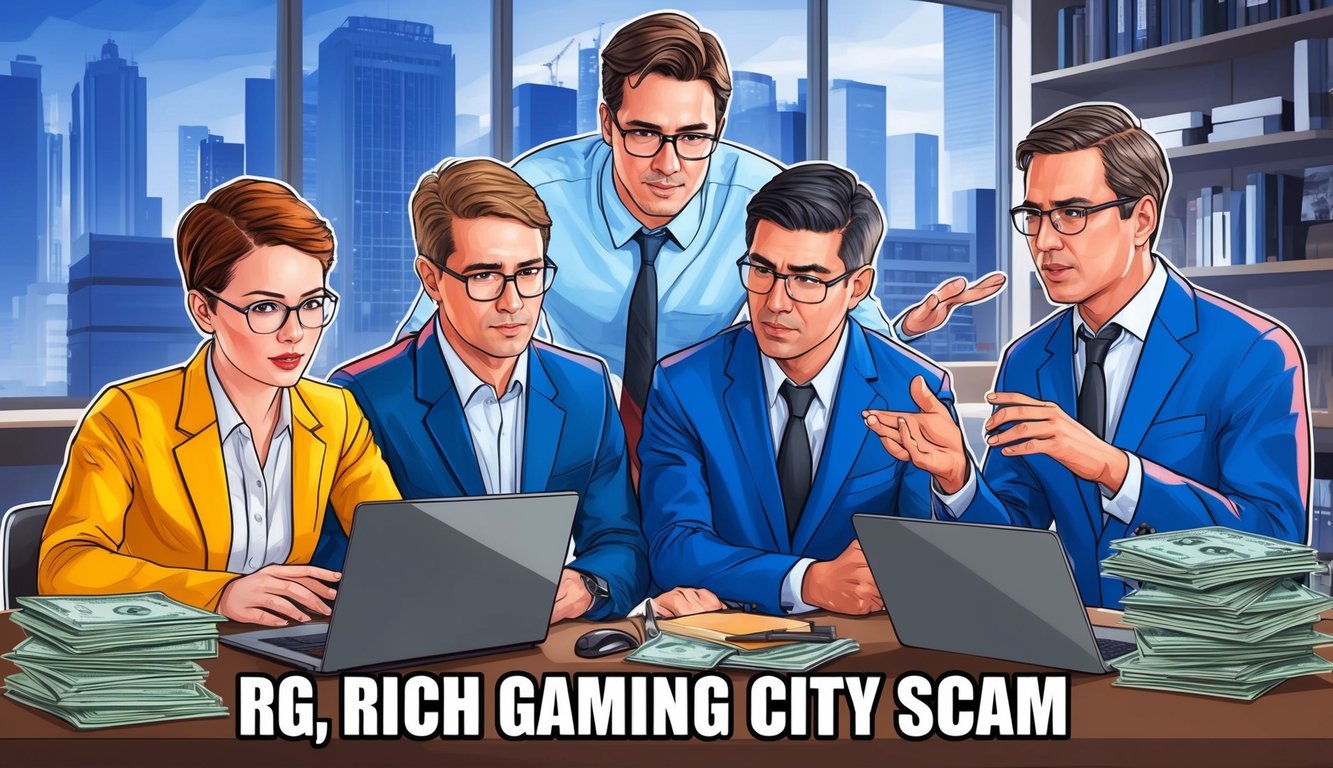 一群專家正在分析和討論 RG Rich Gaming City 詐騙