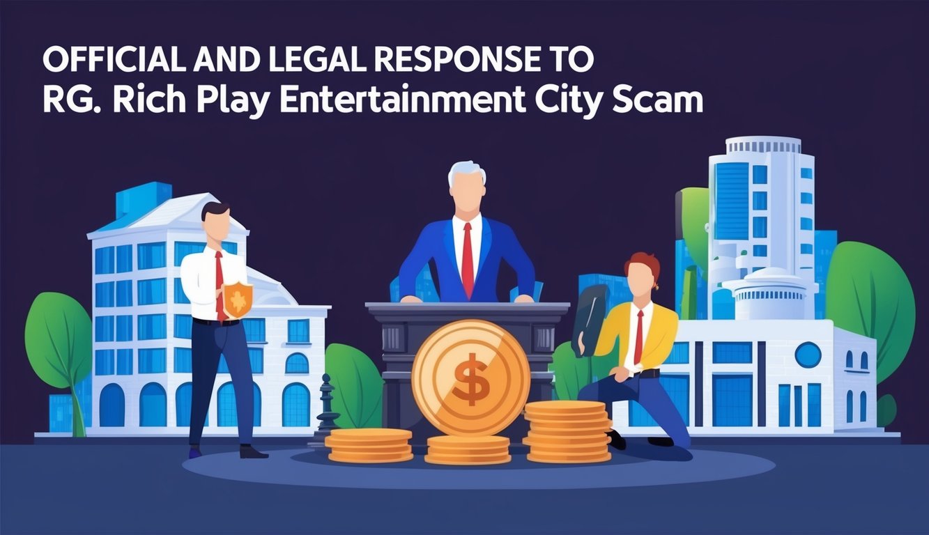 對RG Rich Play Entertainment City詐騙的官方和法律回應