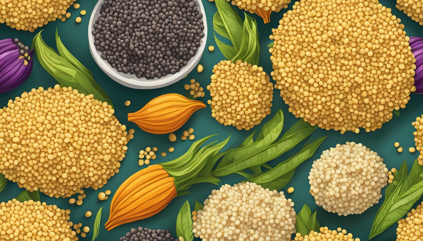 Organic quinoa puffs bursting with vibrant flavor profiles